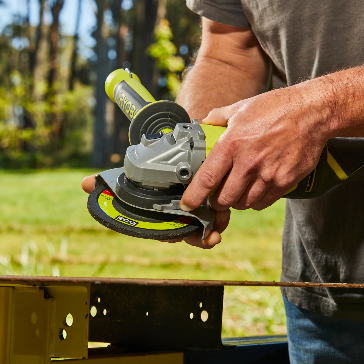 Ryobi 18V ONE+ Angle Grinder Tool Only - 125mm - 9000rpm - Cordless - Image 4