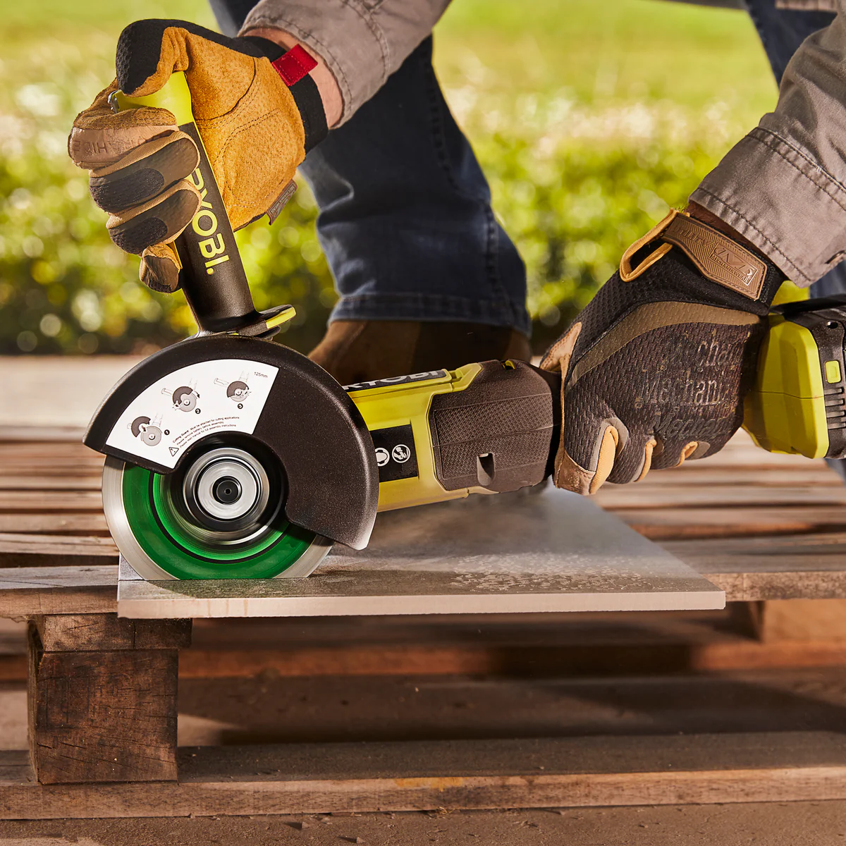 Ryobi 18V ONE+ Angle Grinder Tool Only - 125mm - 9000rpm - Cordless - Image 5