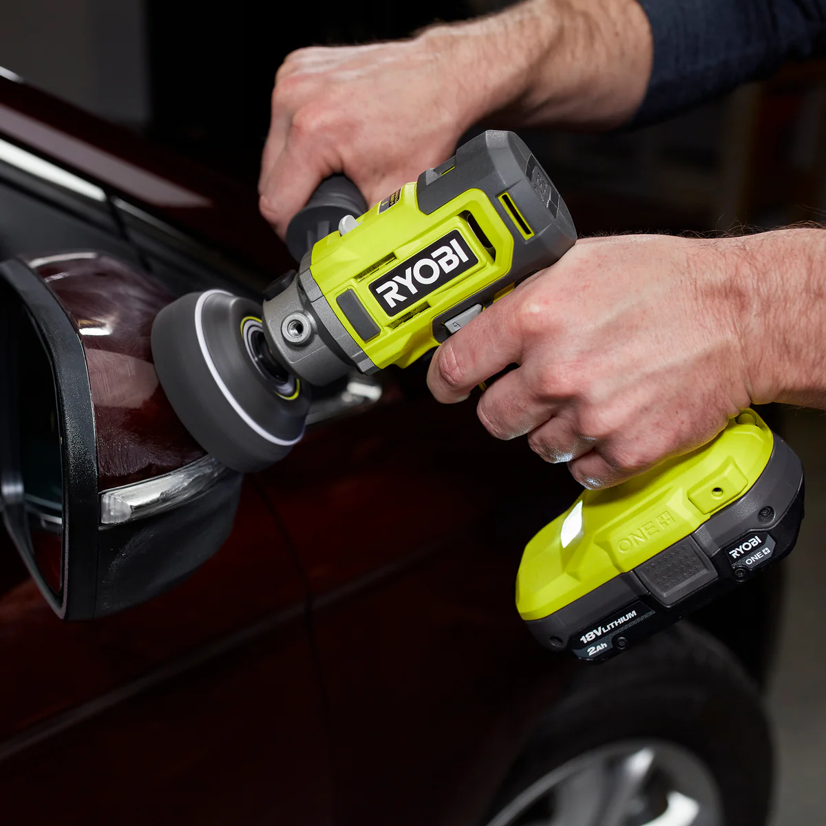 Ryobi 18V ONE+ Detail Polisher Sander Tool Only - 2-in-1 - 75mm & 50mm Pads - Image 2