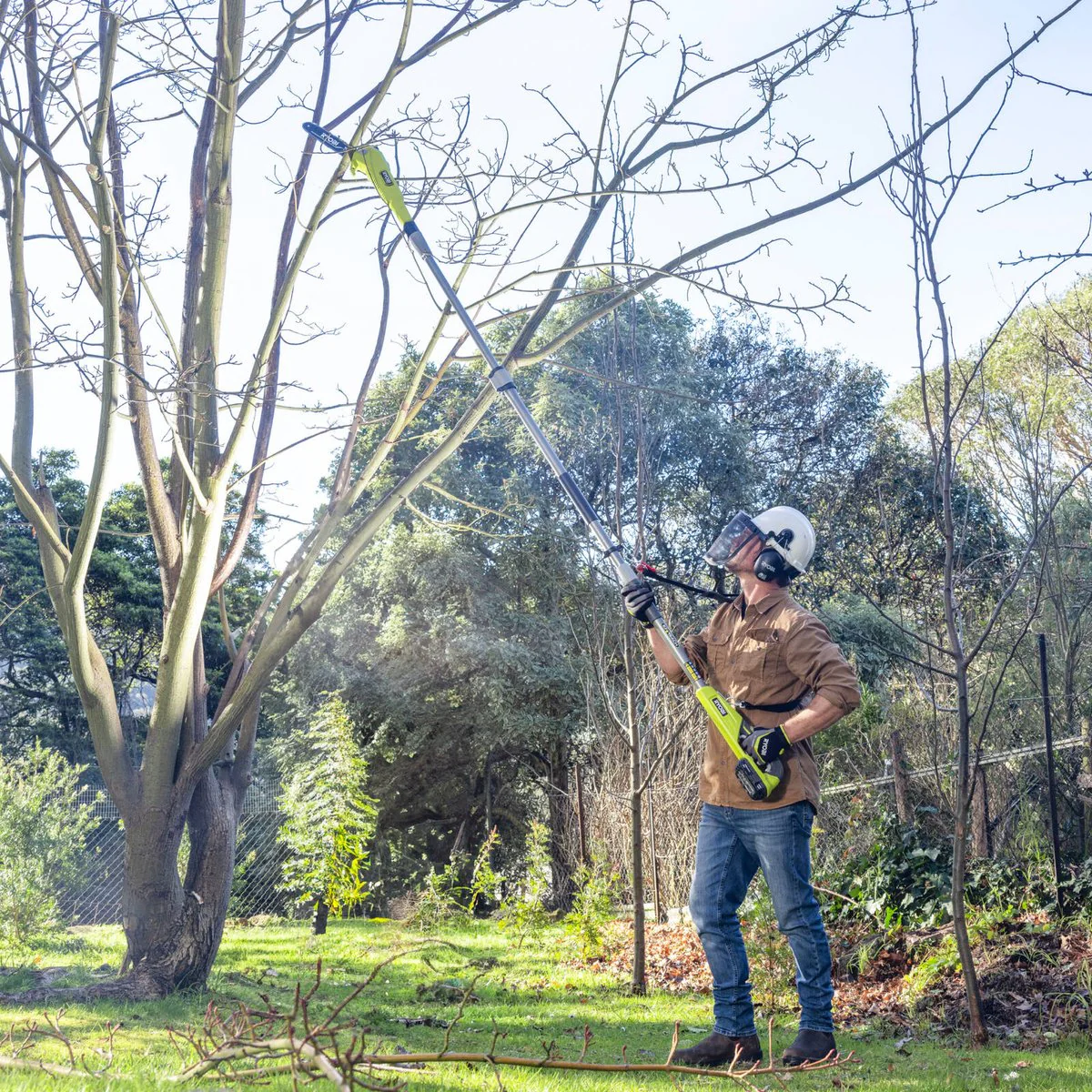 Ryobi 18V One EZ Reach HP 10” Pole Pruner Attachment - Efficient Pruning Tool - Image 4