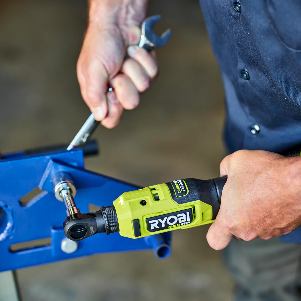 Ryobi 18V ONE+ HP Brushless ⅜" Compact High-Speed Ratchet - 54Nm Torque - 460rpm - Image 5