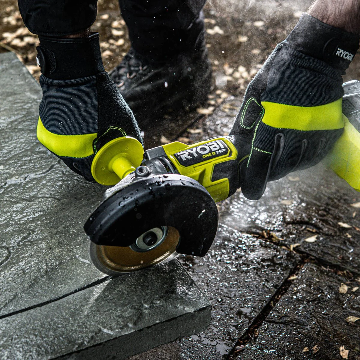 Ryobi 18V ONE+ HP Brushless 4-Piece 4Ah Kit - Hammer Drill, Impact Driver, Circular Saw, Angle Grinder - 60Nm Torque, 240Nm Torque, 55mm Cutting Depth - Image 4