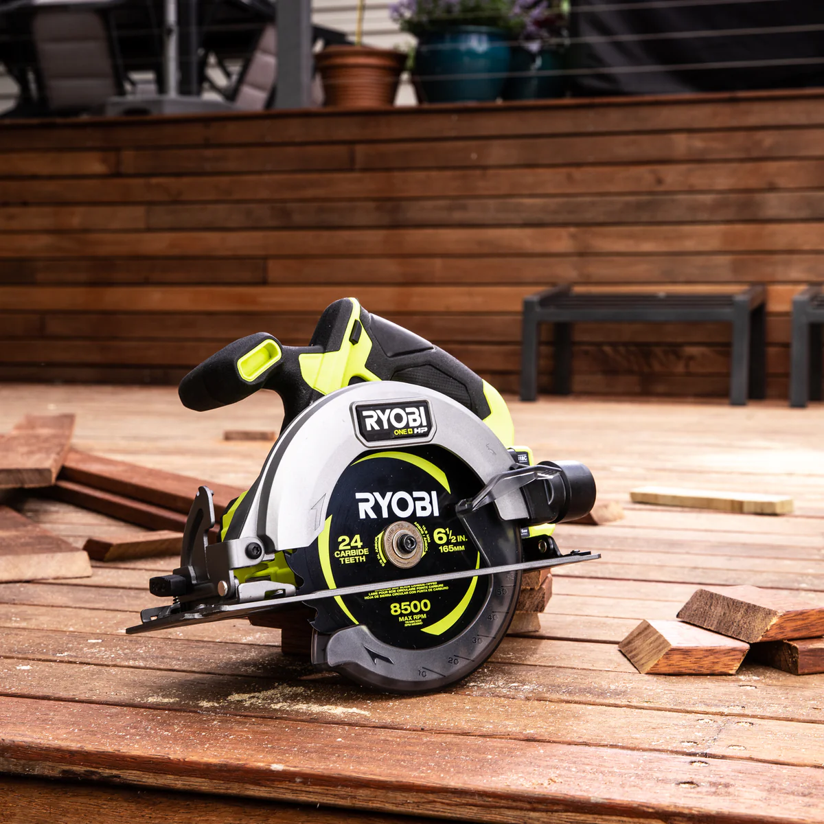 Ryobi 18V One+ HP Brushless Circular Saw RCS18C - 165mm - Lightweight - Clean Cuts - Image 3