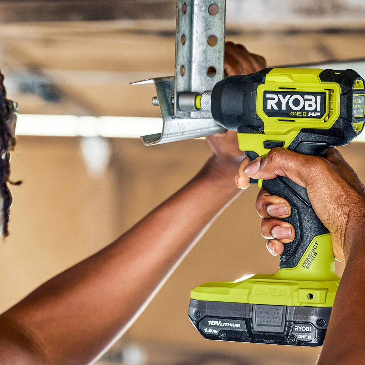 Ryobi 18V ONE+ HP Brushless Compact Impact Driver Kit - 4Ah Battery - 240Nm Torque - Image 4