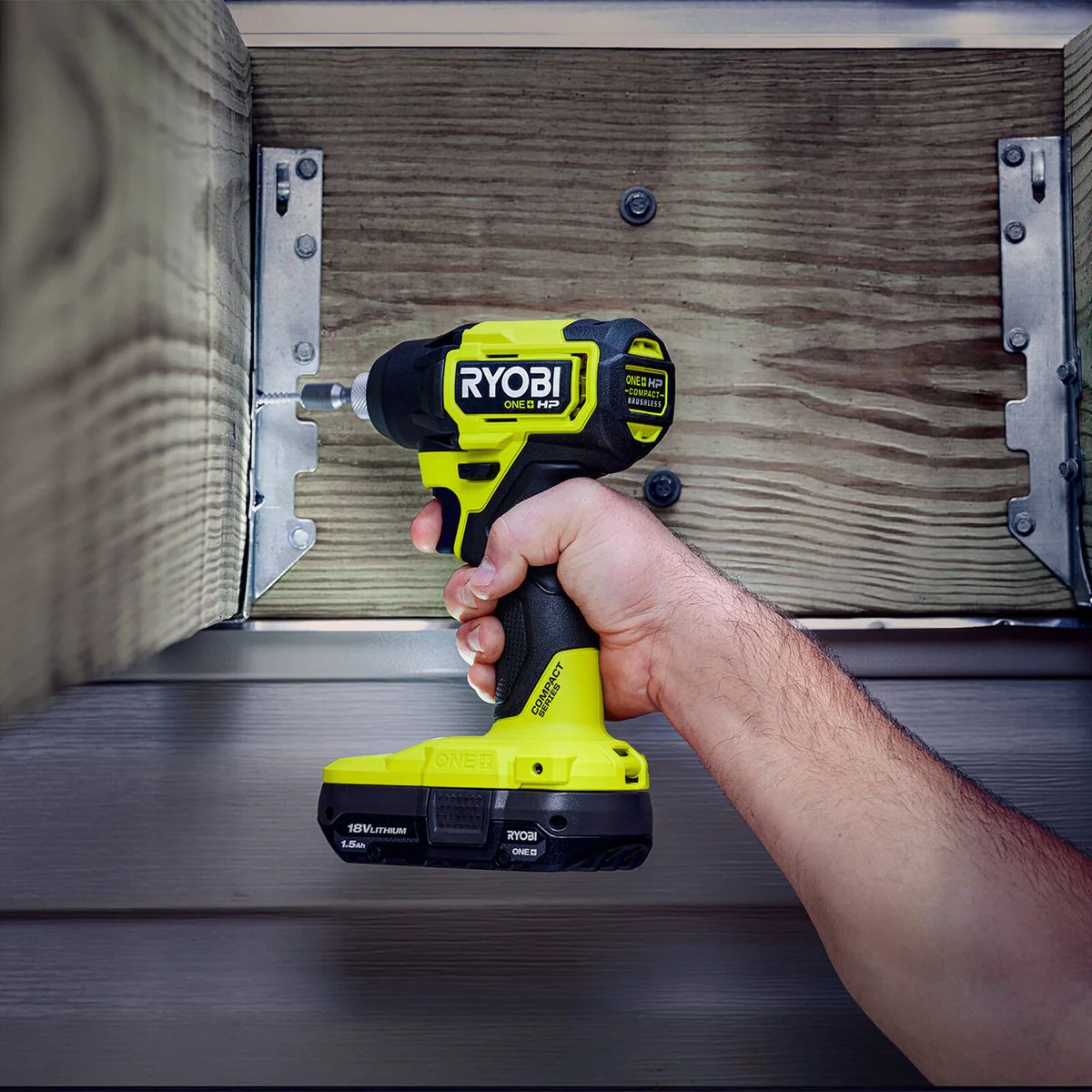 Ryobi 18V ONE+ HP Brushless Compact Impact Driver Kit - 4Ah Battery - 240Nm Torque - Image 5