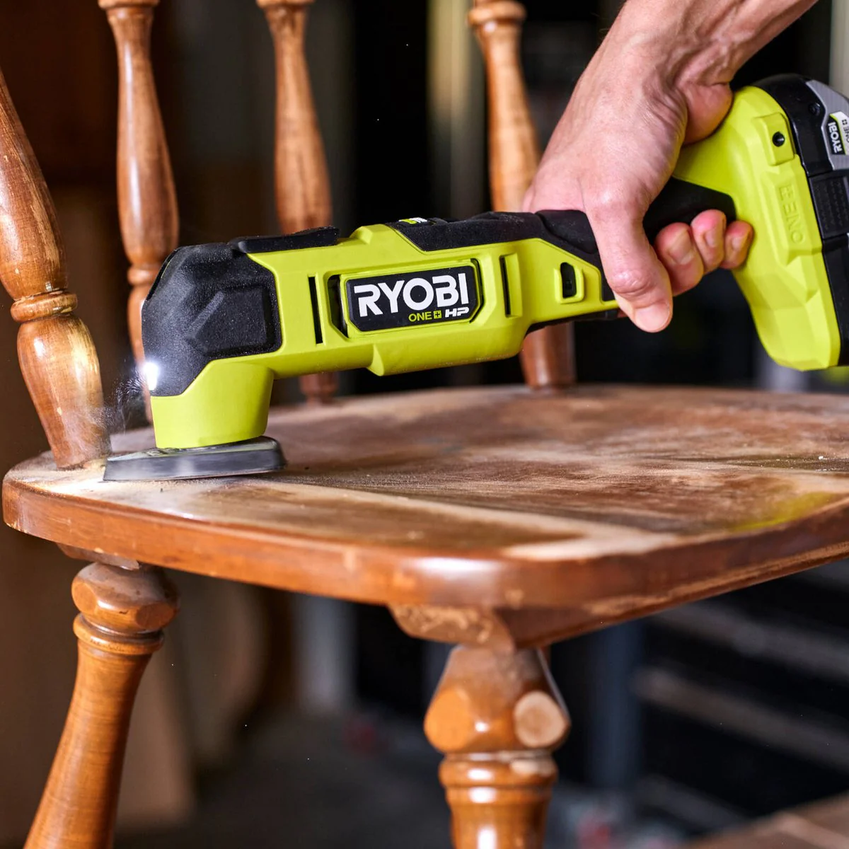 Ryobi 18V ONE+ HP Brushless Multitool Tool Only - 80mm x 322mm x 138mm - Versatile for Sanding, Plunge Cuts, Grout Removal - Image 5