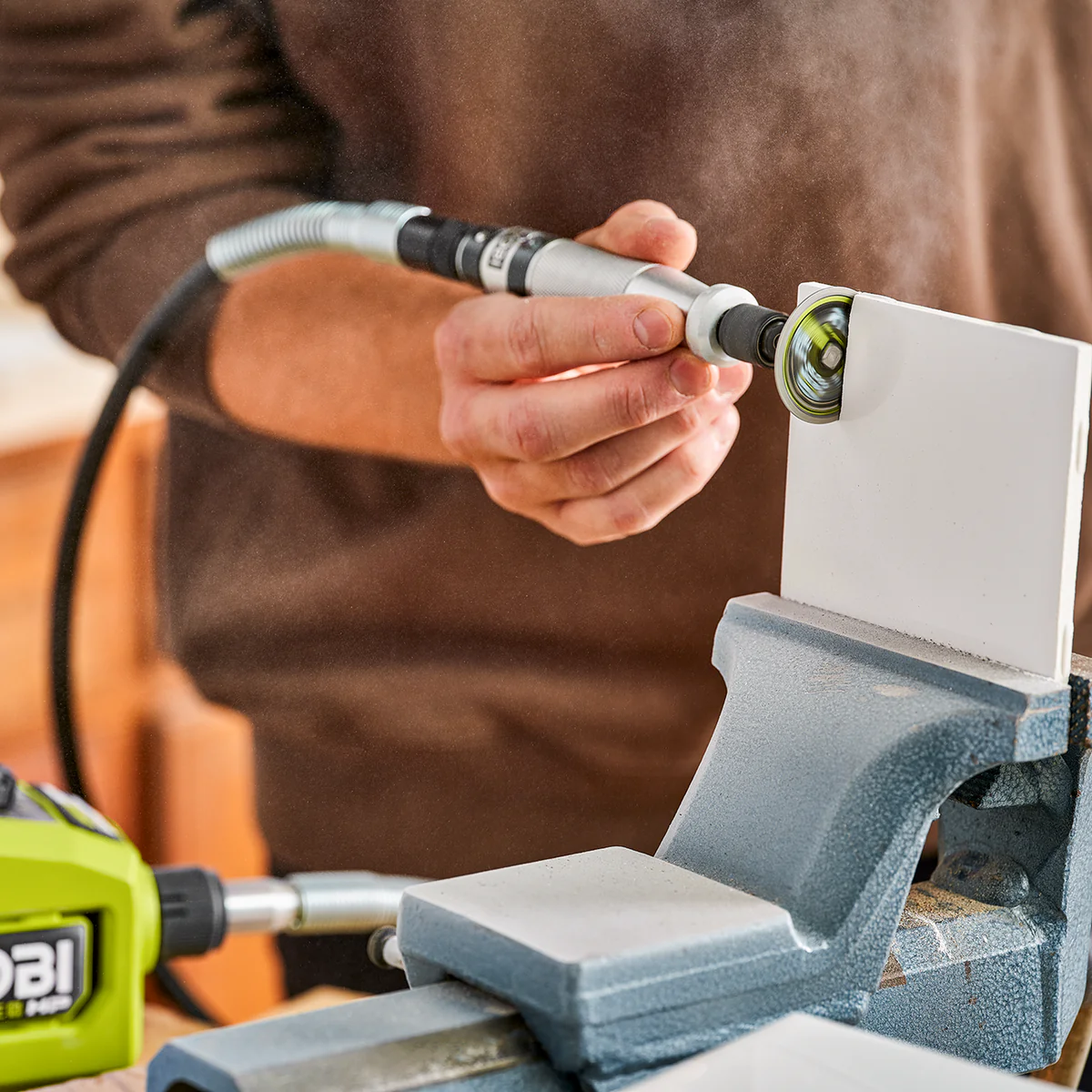 Ryobi 18V ONE+ HP Brushless Rotary Tool - Tool Only - 40 Accessories - 1.6kg - Image 5
