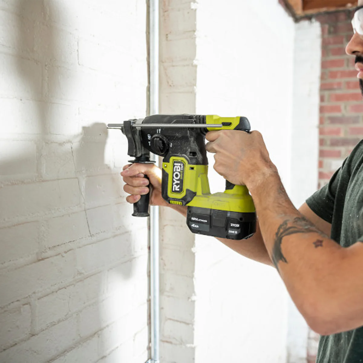 Ryobi 18V One HP Brushless SDS Rotary Hammer RSDS18X - 2.6kg - Drilling & Chiselling - Image 3