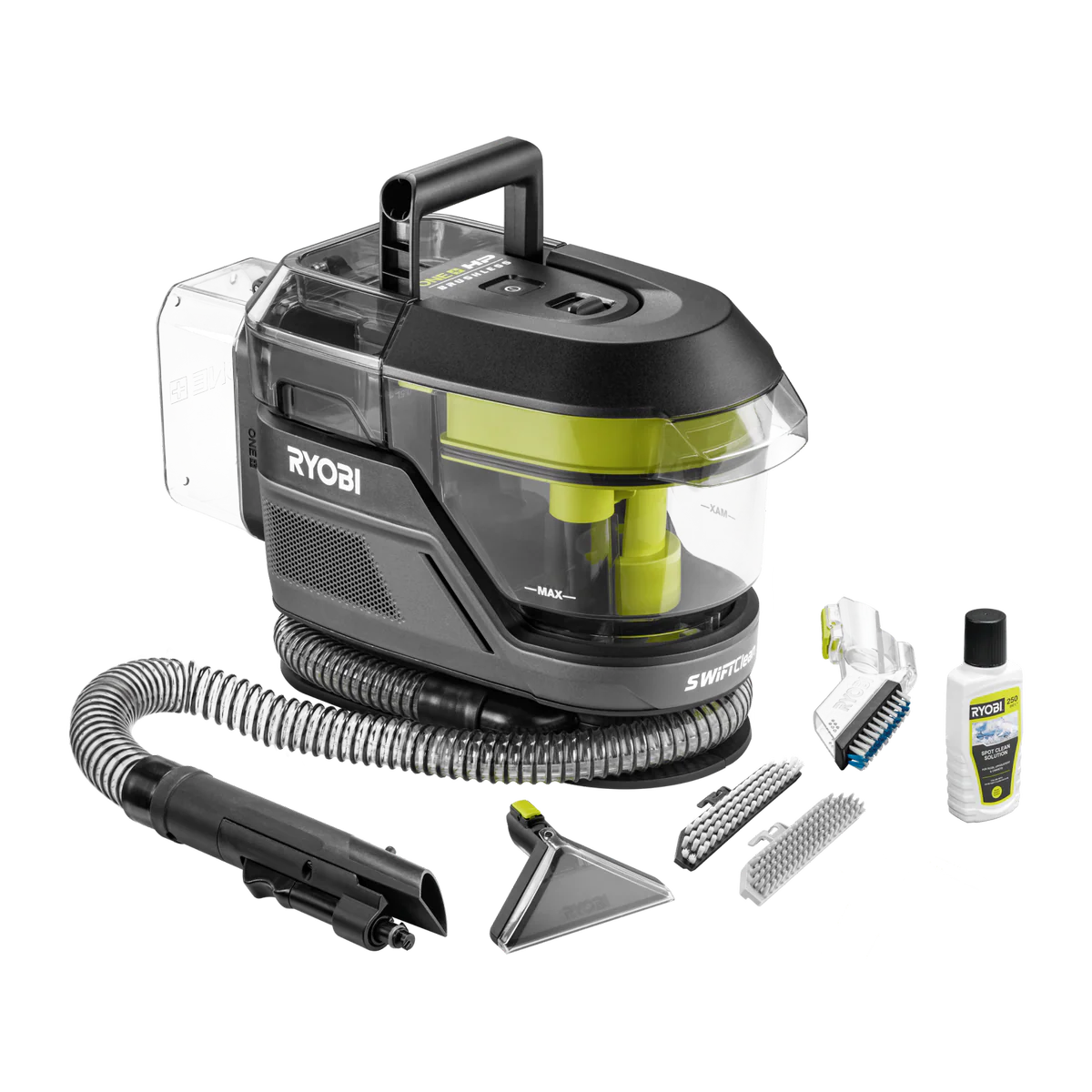 Ryobi 18V ONE+ HP Brushless Swiftclean Spot Cleaner Tool Only - 250ml - Portable Stain Remover