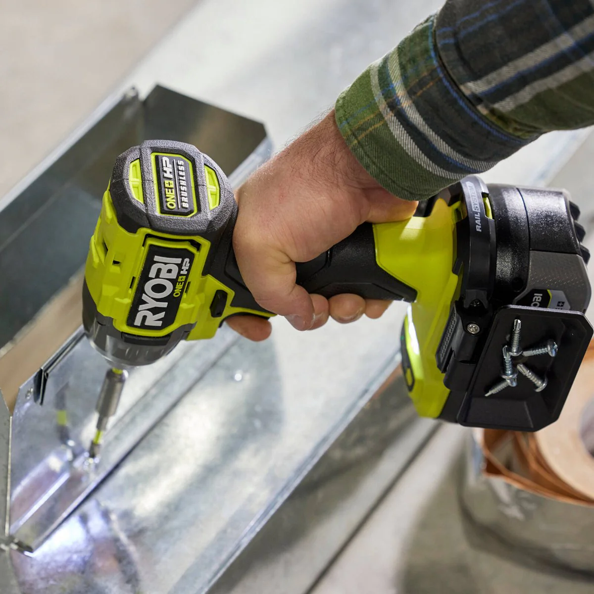 Ryobi 18V One HP Impact Driver Kit - 2 x 4Ah Batteries - 3400rpm - LED Light - Image 3