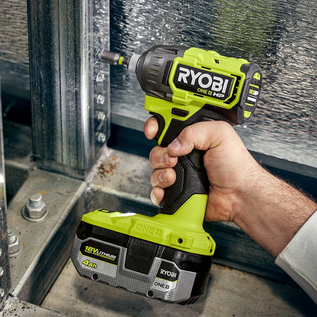 Ryobi 18V One HP Impact Driver Kit - 2 x 4Ah Batteries - 3400rpm - LED Light - Image 4