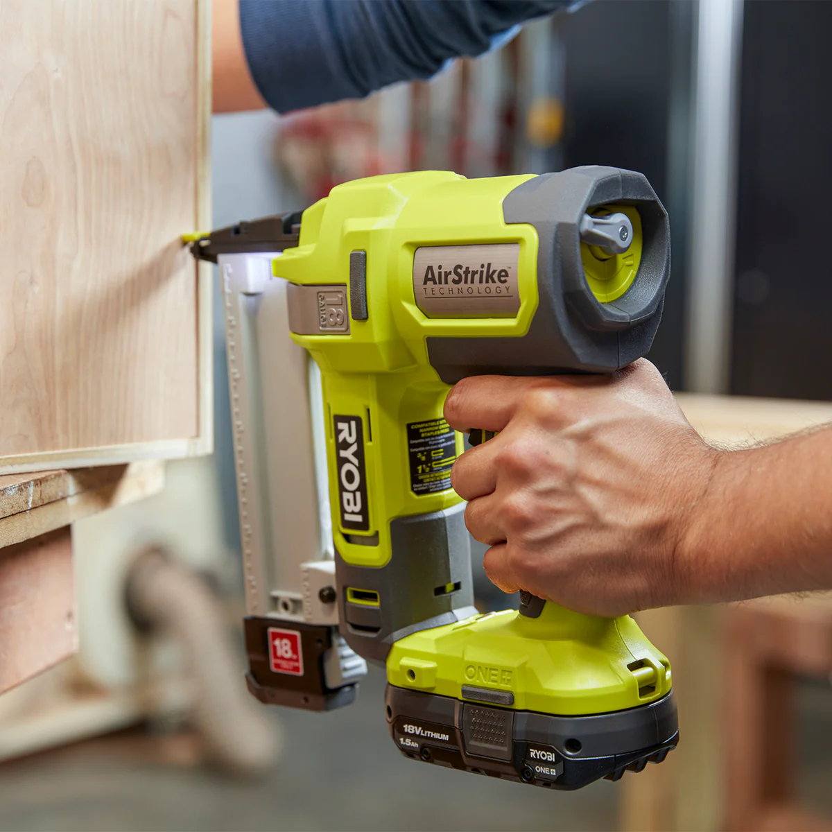 Ryobi 18V ONE+ Narrow Crown Stapler Tool Only - 18GA - 105 Staple Capacity - Cordless - Image 5