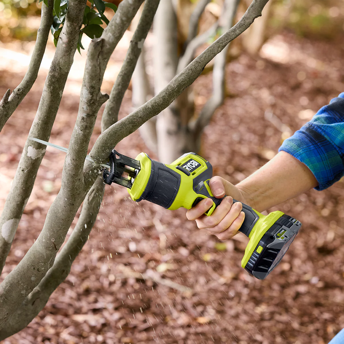 Ryobi 18V One+ One-Handed Reciprocating Saw Tool Only - 25.4mm Stroke Length - Compact Design - Image 5