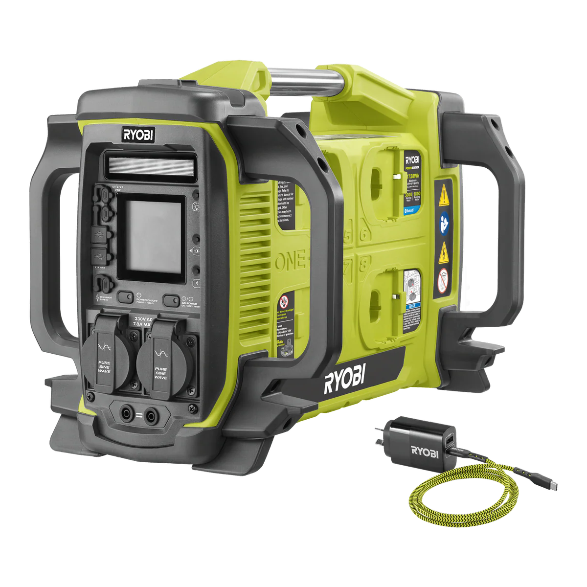 Ryobi 18V ONE+ Powerstation 1800W - Portable Power Source - 300mm x 340mm x 480mm
