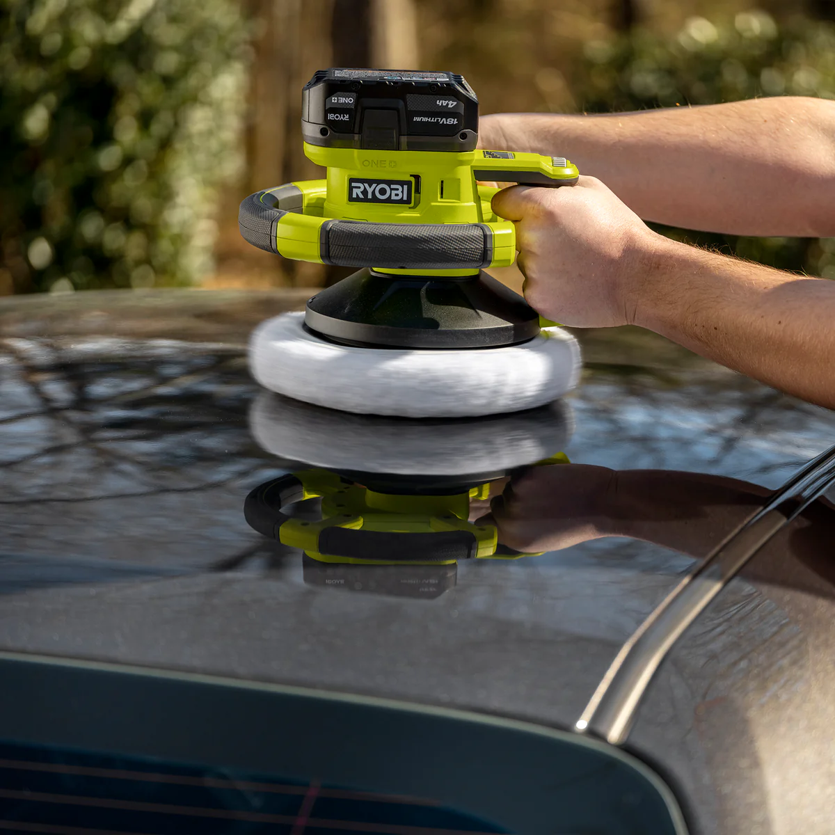 Ryobi 18V One Random Orbital Buffer Polisher - 250mm - 10” - Tool Only - 5-Speed - Ergonomic Handle - Image 3