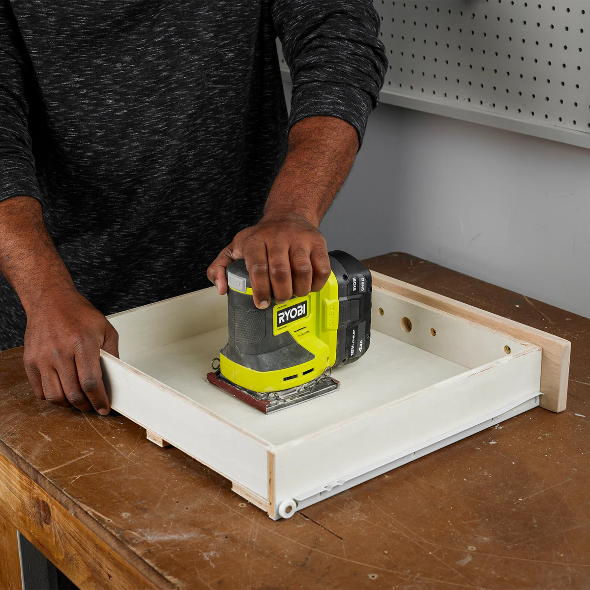 Ryobi 18V One Sheet Sander RSS1814 - Tool Only - Compact - 14,000 OPM - Image 2
