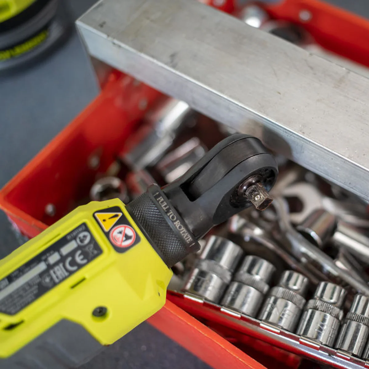 Ryobi 18V Ratchet Wrench - 3/8" - Tool Only - LED Worklight - Image 5