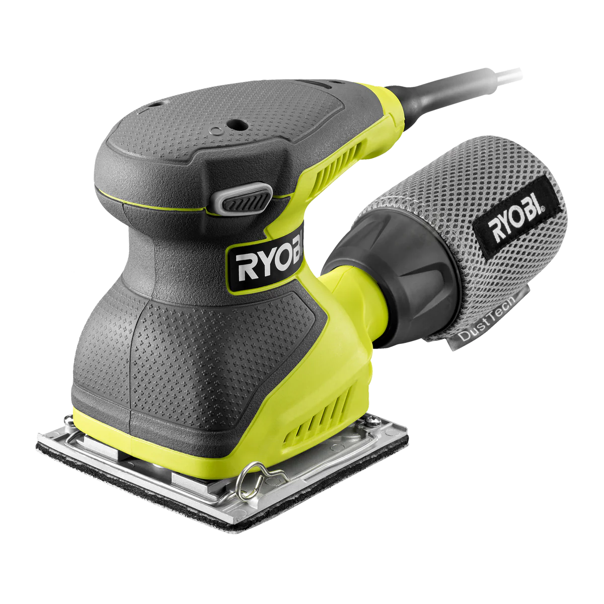 Ryobi 240W 1/4 Sheet Sander - Die Cast Alloy - Integrated Dust Bag