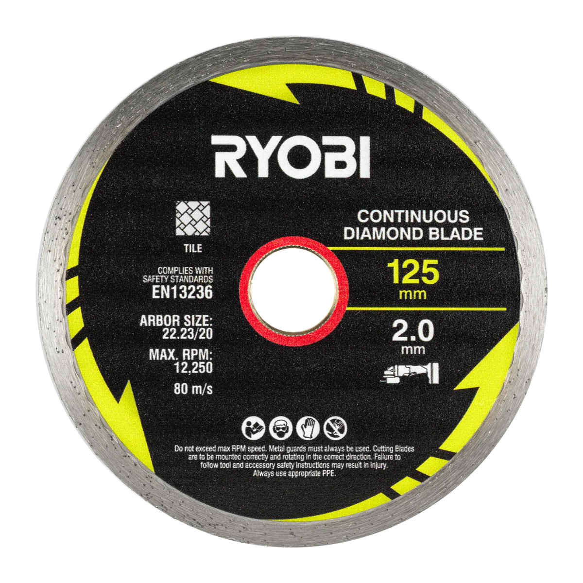Ryobi 3 Piece Mixed Diamond Blade Set - 125mm - Durable Cutting Efficiency - Image 5