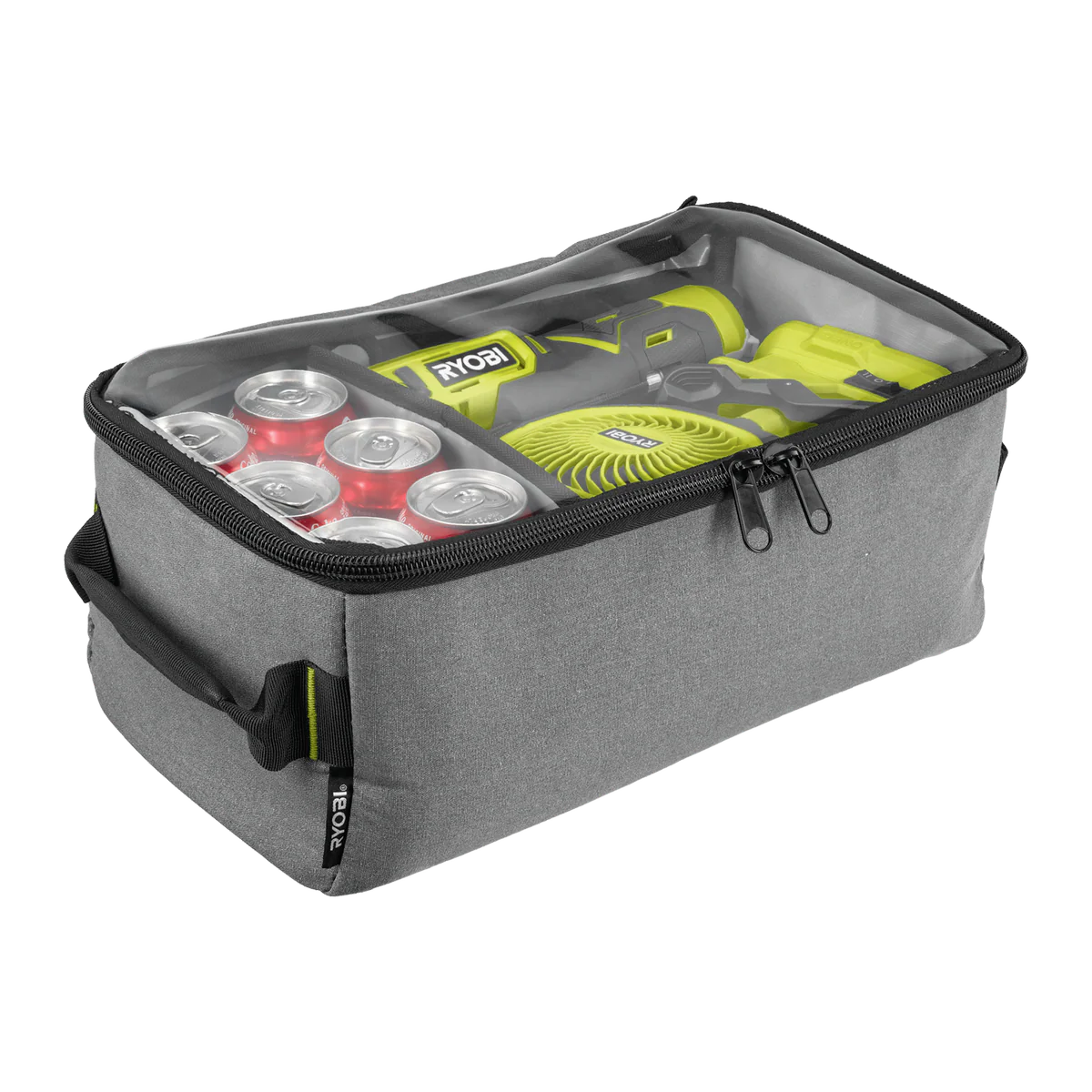 Ryobi Half Size Clear Top Traxx Canvas Bag - 240mm x 170mm x 440mm - Water-Resistant - Image 4