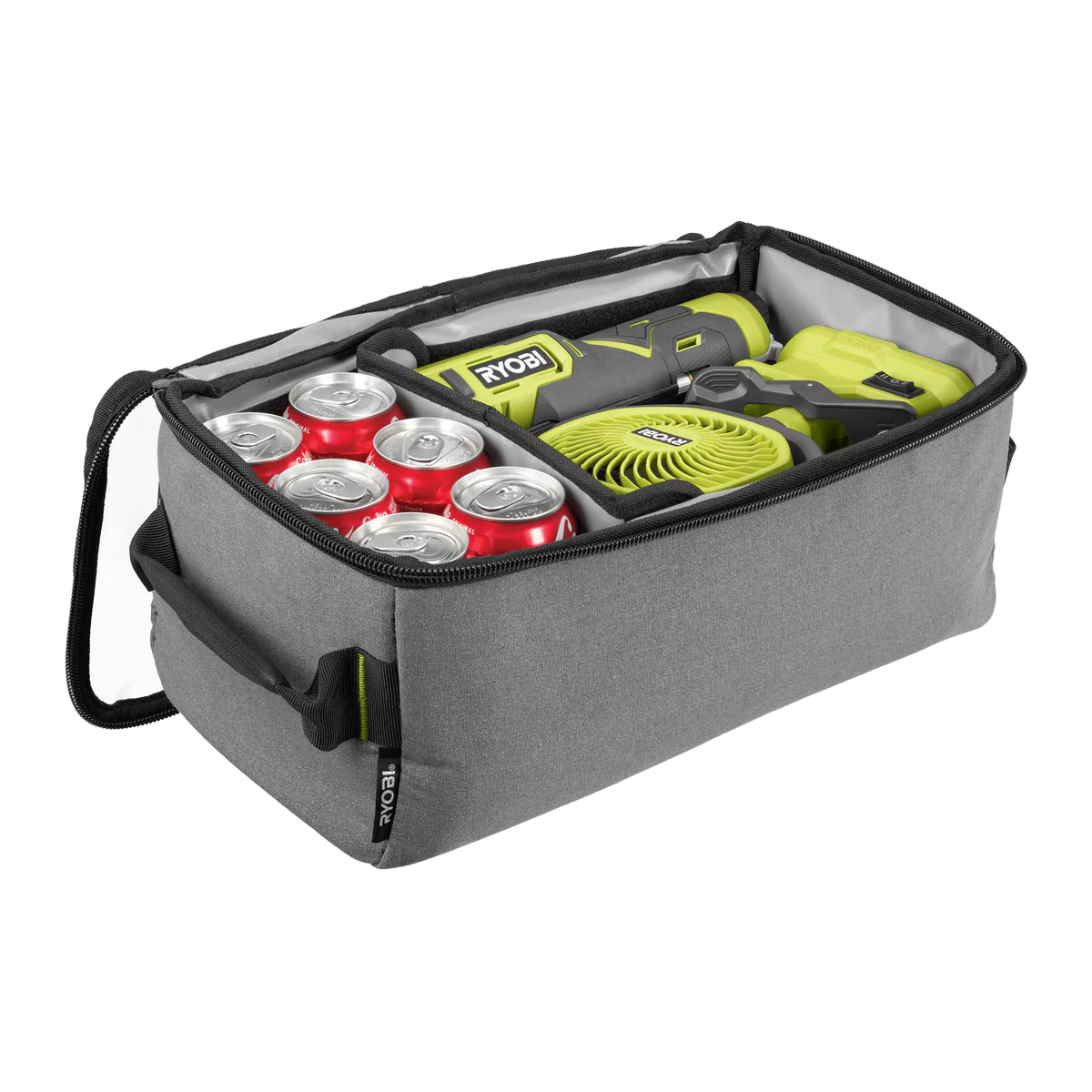 Ryobi Half Size Clear Top Traxx Canvas Bag - 240mm x 170mm x 440mm - Water-Resistant - Image 5