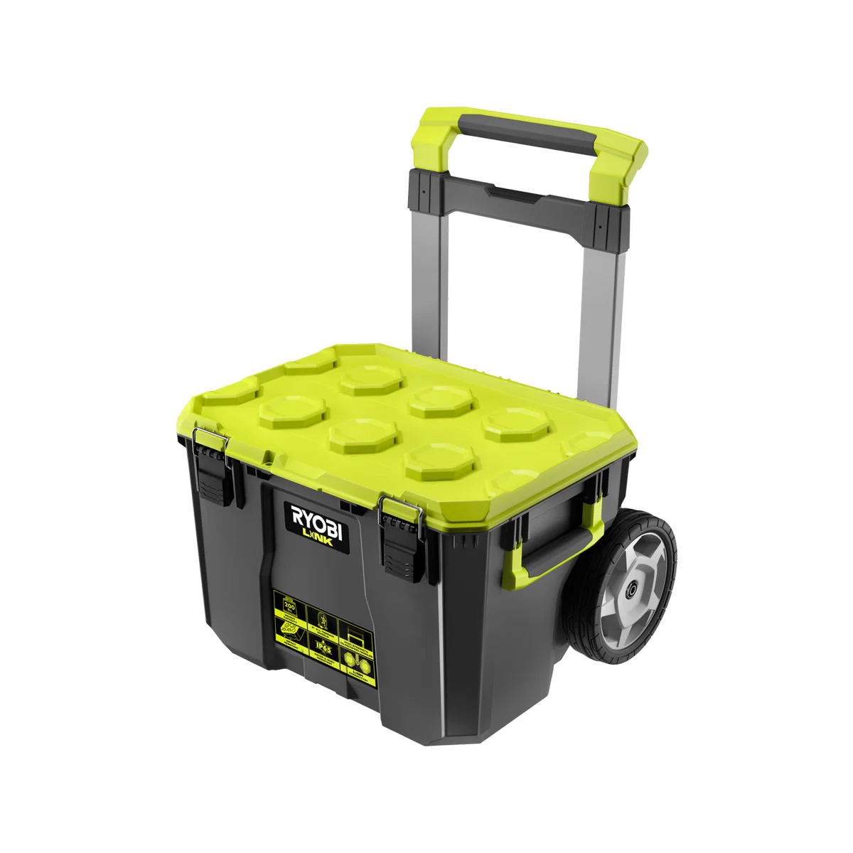 Ryobi Link Rolling Toolbox - Modular Storage Solution 508mm x 755mm - Durable, Mobile - Image 2