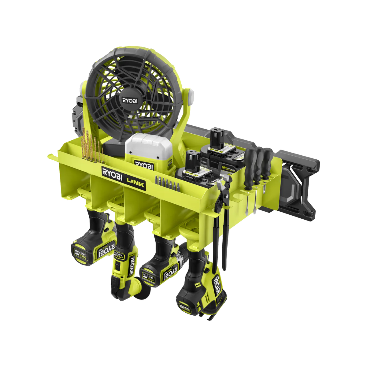 Ryobi Link Tool Organiser Shelf - Steel - 320mm x 160mm x 545mm - 22.7kg Capacity - Image 4