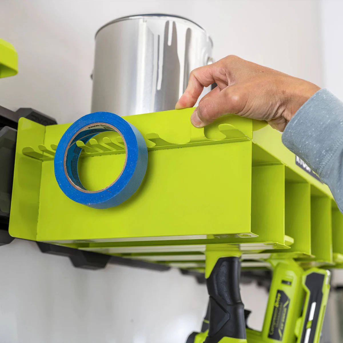 Ryobi Link Tool Organiser Shelf - Steel - 320mm x 160mm x 545mm - 22.7kg Capacity - Image 5