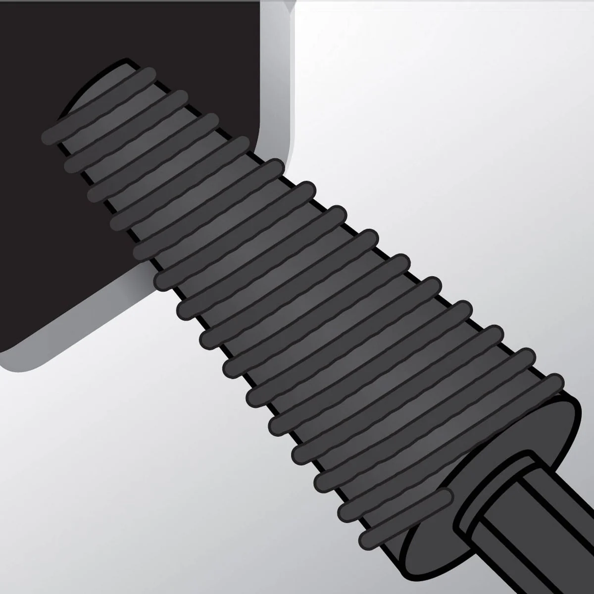 Ryobi Metal Conical Rotary File - 55mm x 115mm - Black - Grinding & Shaping - Image 3