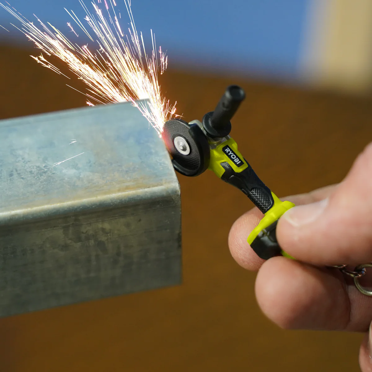 Ryobi Mini S Angle Grinder Keyring - 33mm x 96mm x 17mm - Collectible Replica - Image 2