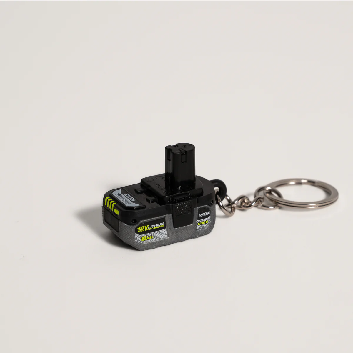 Ryobi Mini S Battery Keyring - 21mm x 41mm x 27mm - 100% Recycled Plastic - Image 4