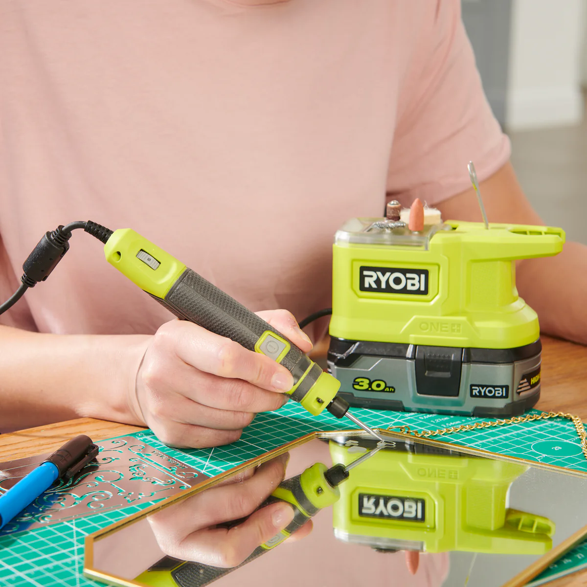 Ryobi Precision Rotary Tool - 3.2mm - Cordless - Variable Speed - Image 4