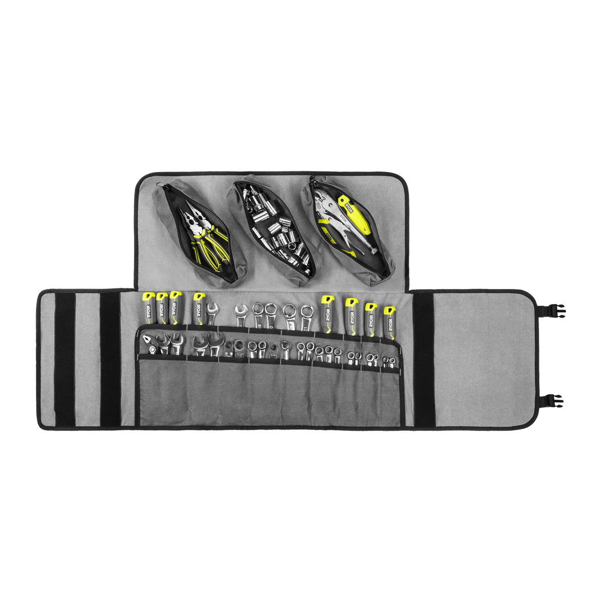 Ryobi Traxx Canvas Tool Roll - 225mm x 40mm x 340mm - Organises Hand Tools - Image 4