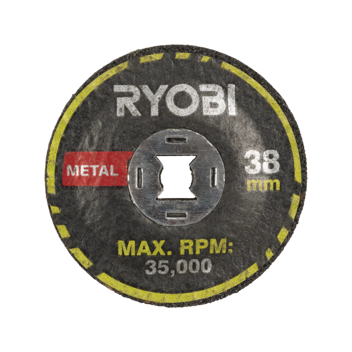 Ryobi Twist Lock Grinding Discs 2 Pack - 38mm - Metal Grinding - 35,000 RPM - Image 3