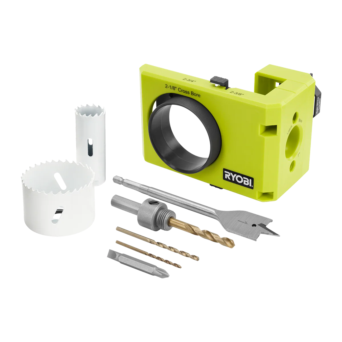 Ryobi Wood and Metal Door Lock Kit - 25mm & 51mm - Bi-Metal - Easy Alignment