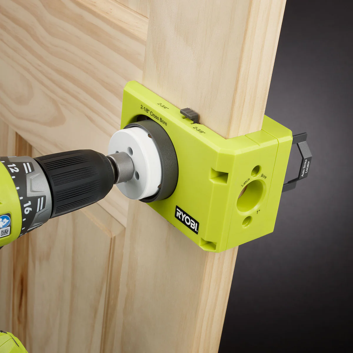 Ryobi Wood and Metal Door Lock Kit - 25mm & 51mm - Bi-Metal - Easy Alignment - Image 3