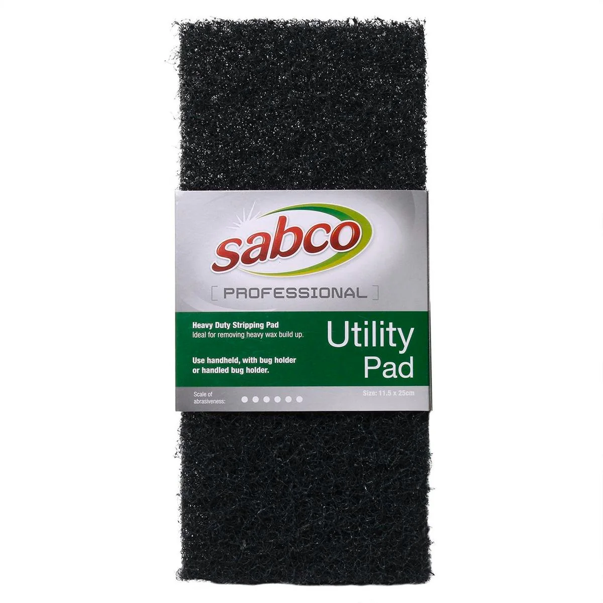 Sabco Professional Utility Pad - 11.5 x 25cm - Chemical Fibre - Heavy Duty