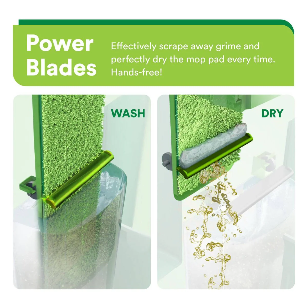 Sabco Rinse N Wring Gen 2 Microfibre Mop Set - 2 Pads - 236mm x 398mm - Hands-Free Cleaning - Image 5