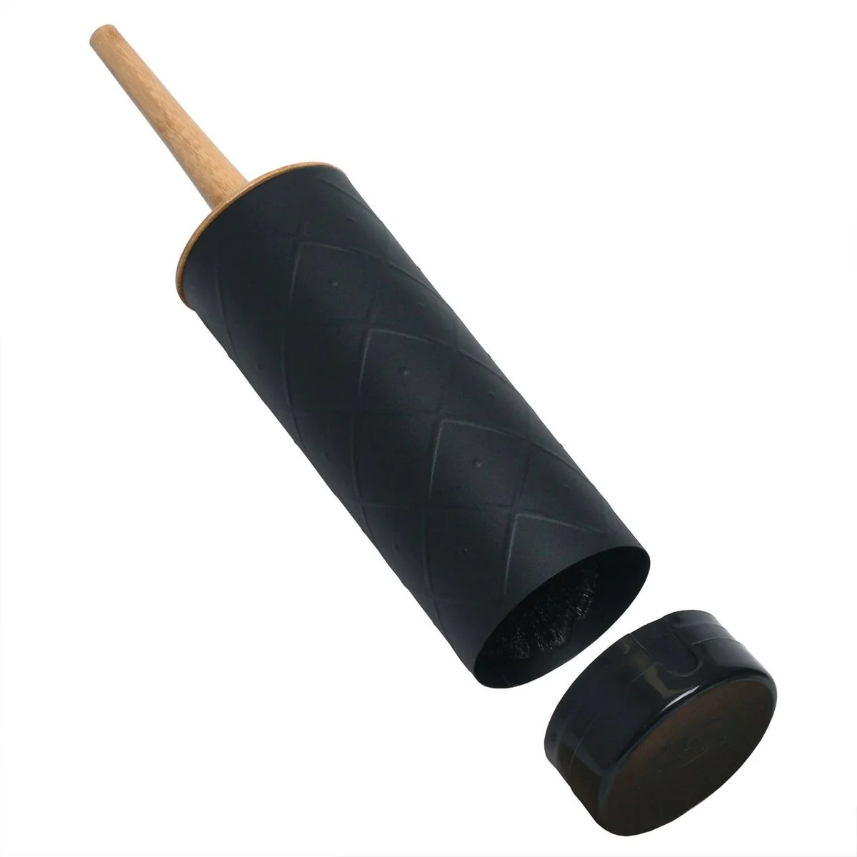 Sabco Toilet Set - 95mm x 400mm - Black - Bamboo - Removable Base - Image 3
