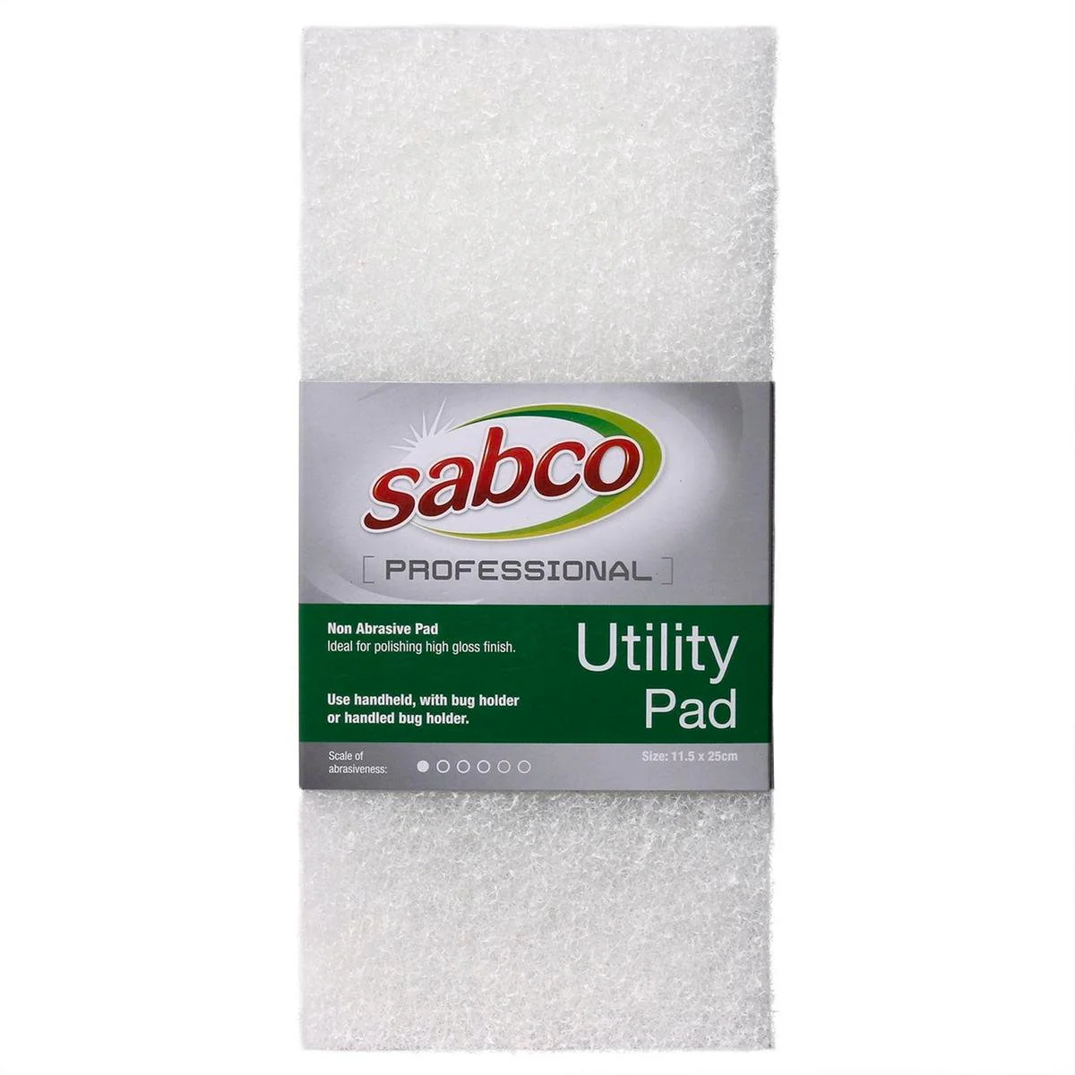 Sabco Utility Pad - 11.5 x 25cm - Chemical Fibre - Non Scratch