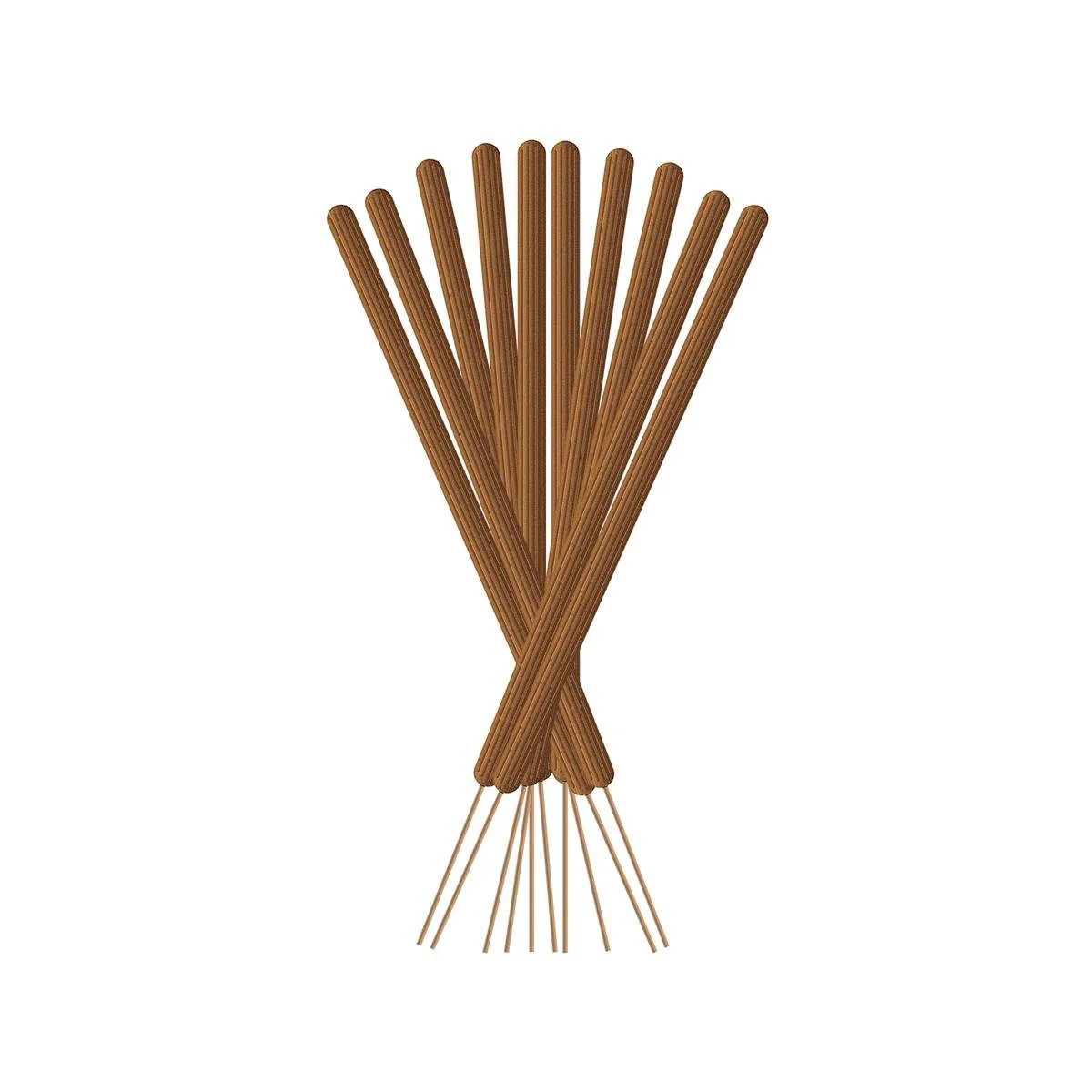 Sandalwood Incense Sticks 10 Pack - 100% Natural - Outdoor Mosquito Protection - 64mm x 23mm x 278mm