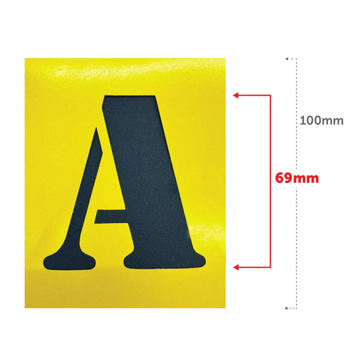 Sandleford 100mm Stencil Kit - Cardboard - Yellow - Easy to Use - Image 4