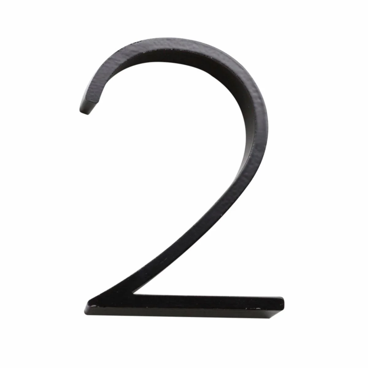 Sandleford 120mm House Number 2 - Slimline Black Steel