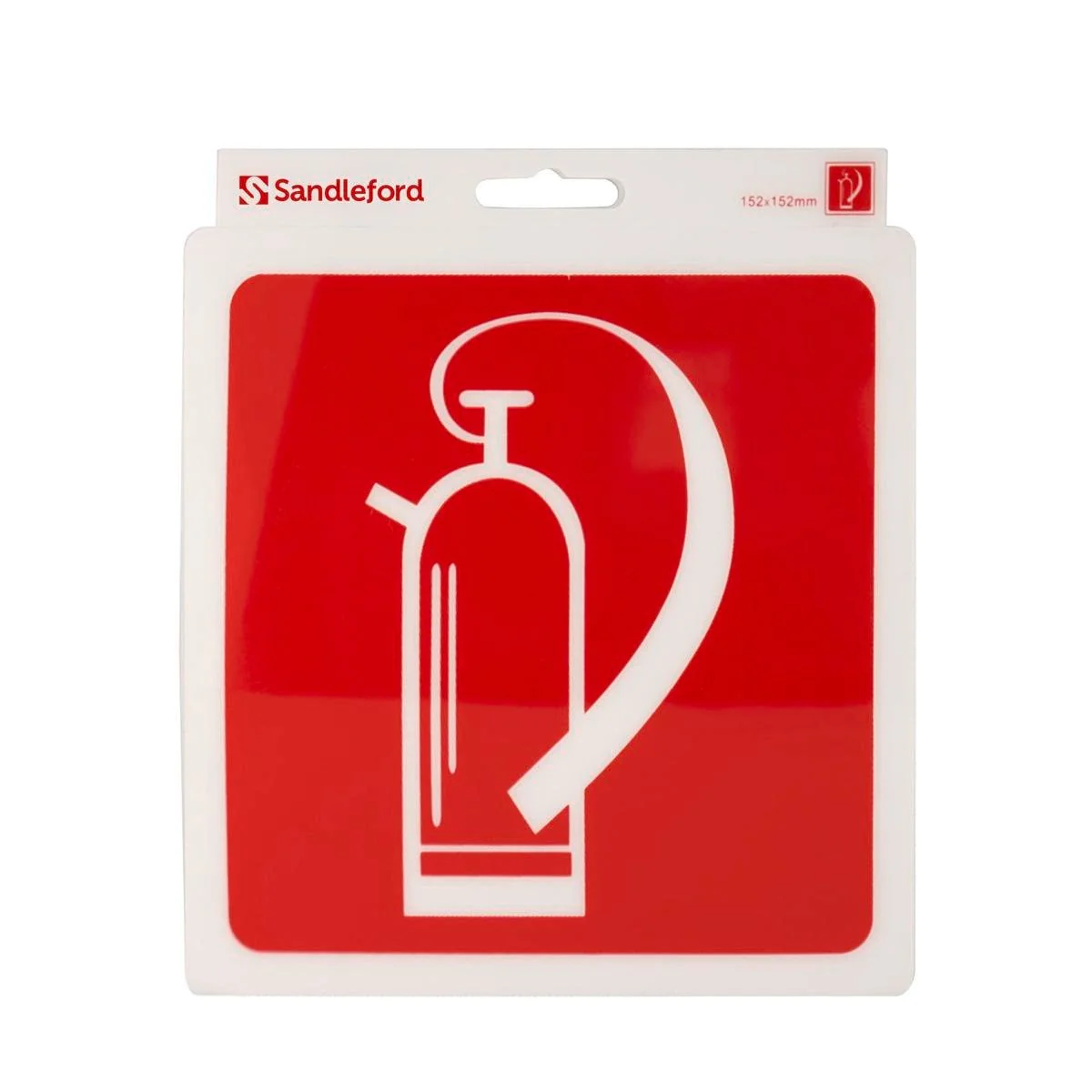 Sandleford 152mm Fire Extinguisher Self Adhesive Sign - Brown