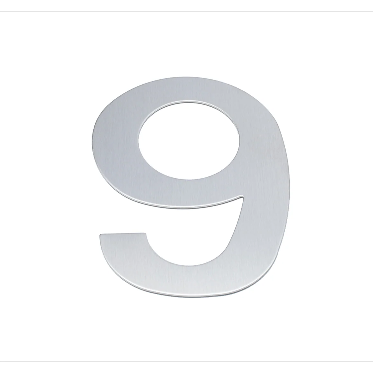 Sandleford 200mm Lorenzo Stainless Steel House Number 9 - Weather-Resistant