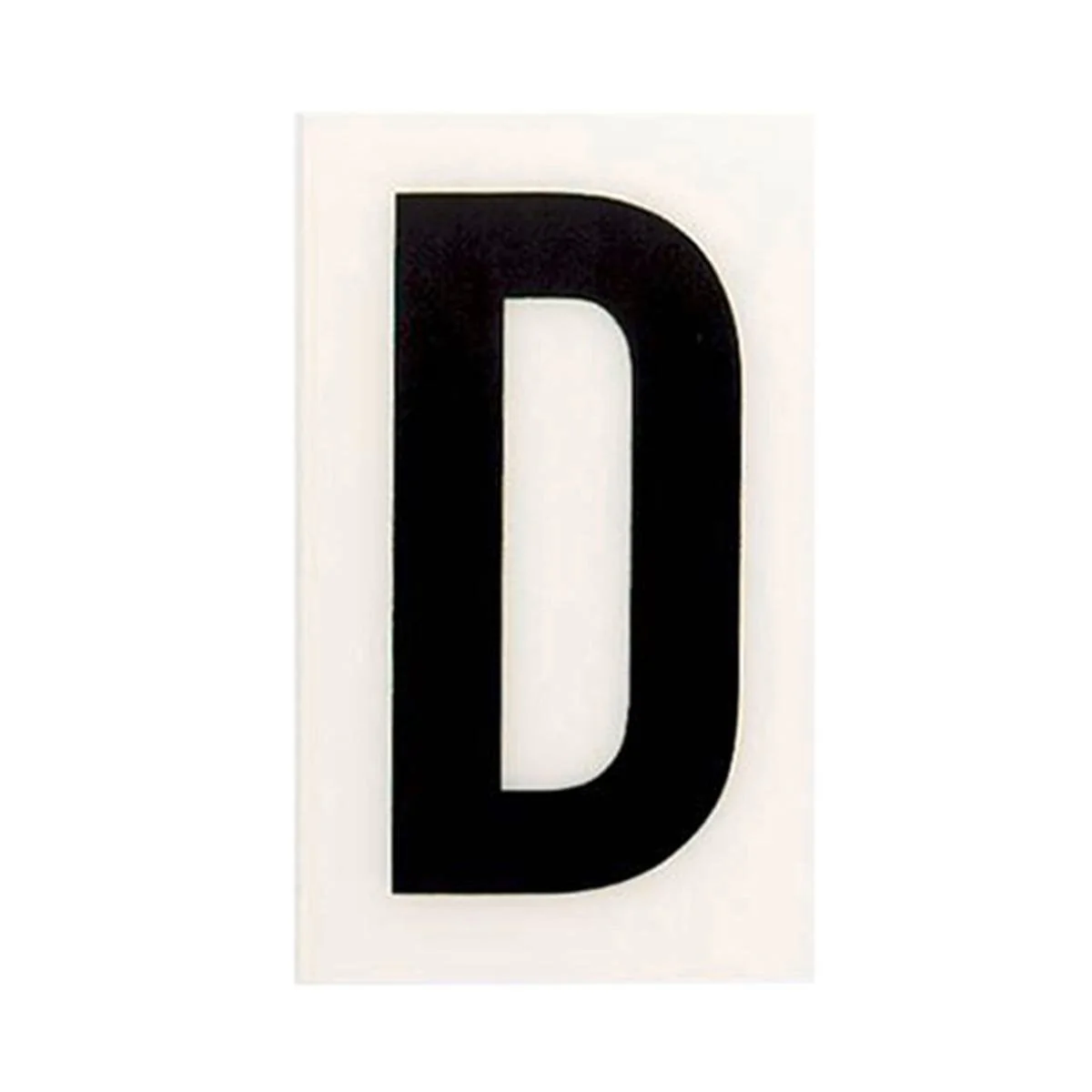 Sandleford 60mm White Self Adhesive House Letter D - Durable Polycarbonate