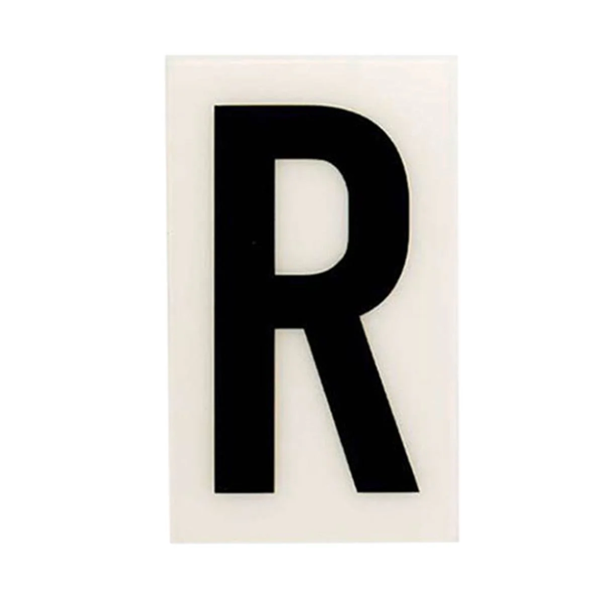 Sandleford 60mm White Self Adhesive House Letter R - Durable Polycarbonate
