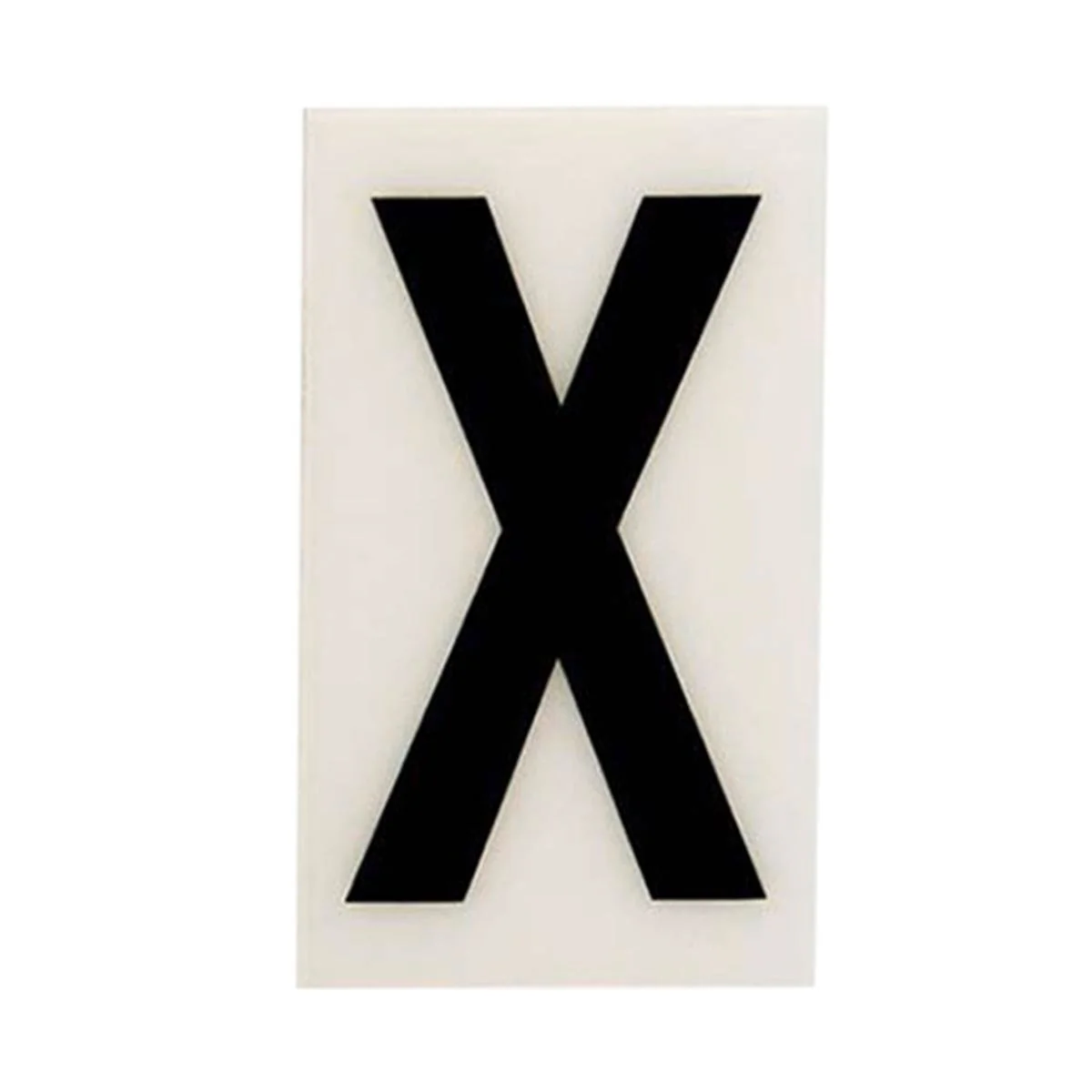 Sandleford 60mm White Self Adhesive House Letter X - Durable Polycarbonate