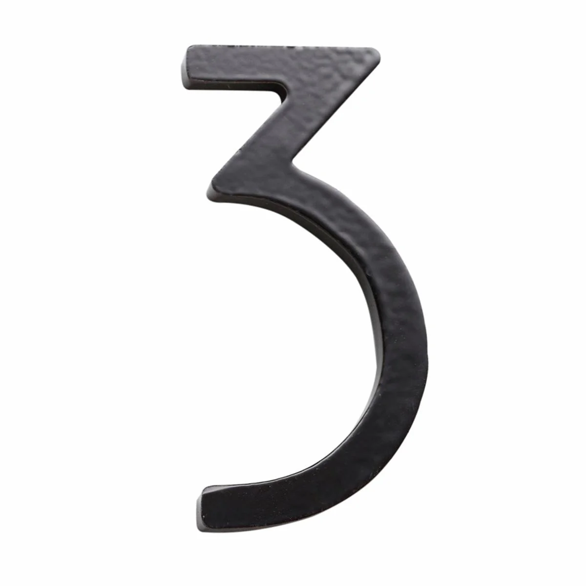 Sandleford 75mm Black House Number 3 - Galvanised Steel - Concealed Fixings