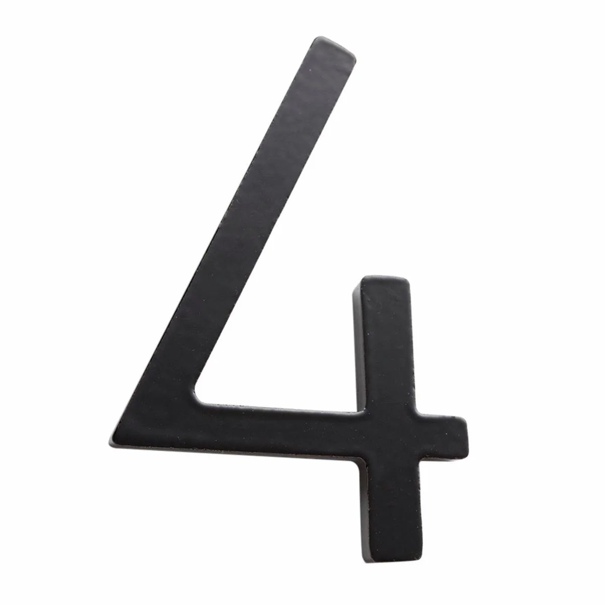 Sandleford 75mm Black Zone House Number 4 - Galvanised Steel - Easy Installation